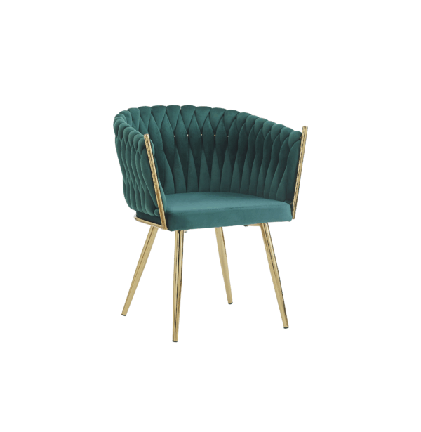 Silla Y-11 tejidoFranela verde oscuroAncho de asiento 58 altura de asiento 48 altura del respaldo 80